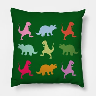 Colorful Donosaurs Pillow