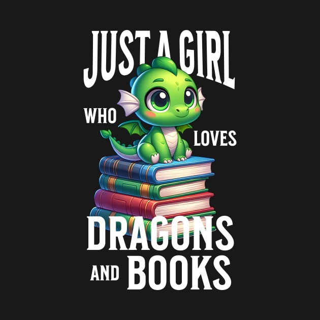 Just a girl who loves dragons and books by ZnShirt