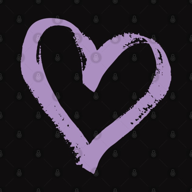Purple Heart | Mothers day gift | Cute Heart Shirt by DesignsbyZazz