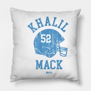 Khalil Mack Los Angeles C Helmet Font Pillow