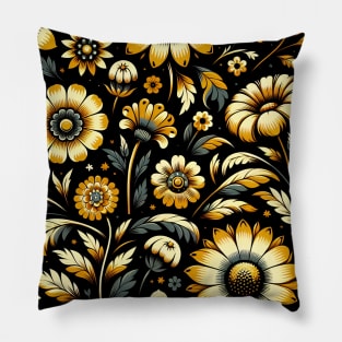 Yellow Flowers Pillow