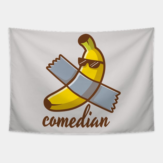 Banana Maurizio Cattelan’s Comedian Tapestry by PutOnAHappyFace