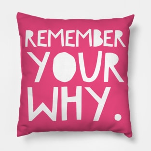 Remember your why Pillow