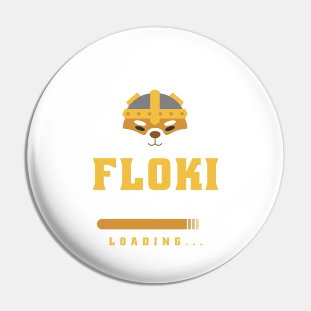 Crypto Floki Pin by LindenDesigns