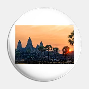 Temple complex at Angkor Wat in Cambodia Pin