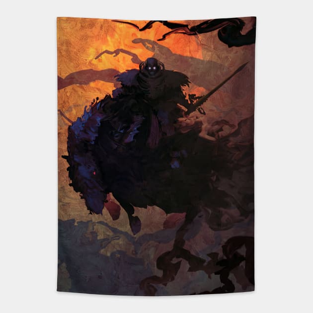 Skull Knight Tapestry by The Allusionist Podcast