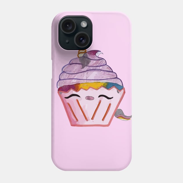 AriCorn88 Rainbow Unicorn Cupcake Phone Case by AriCorn88