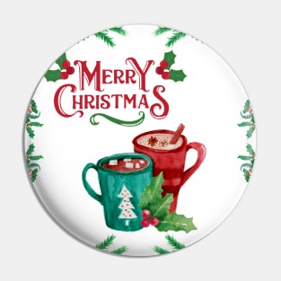 Merry Christmas Cozy Cups Pin