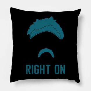 Uncle Minshew Teal Pillow