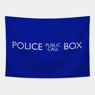 Police Public Call Box Tapestry