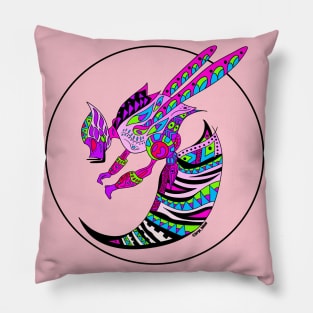 monster kitsch bee ecopop Pillow