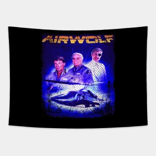 The Helicopter Legend Airwolfs T-Shirt Tapestry