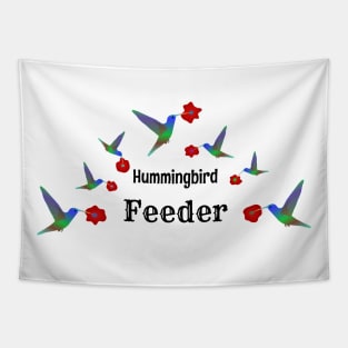 Hummingbird Feeder Label Tapestry