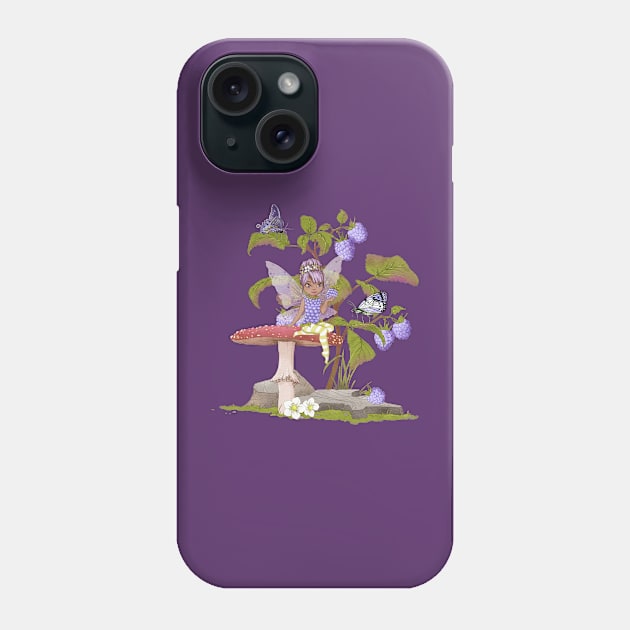 Cute Blackberry Fairy Phone Case by Lucia