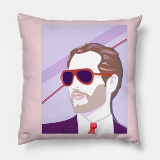 Bold Paul Newman Sunglasses Art Deco Pillow