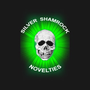 Silver Shamrock Skull T-Shirt