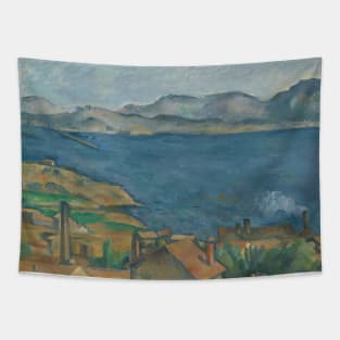 The Bay of Marseilles, Seen from L'Estaque by Paul Cezanne Tapestry