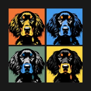 Pop Retro Gordon Setter Art - Cute Puppy T-Shirt