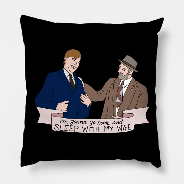 Mr Green’s Punchline Pillow by thecompassrose