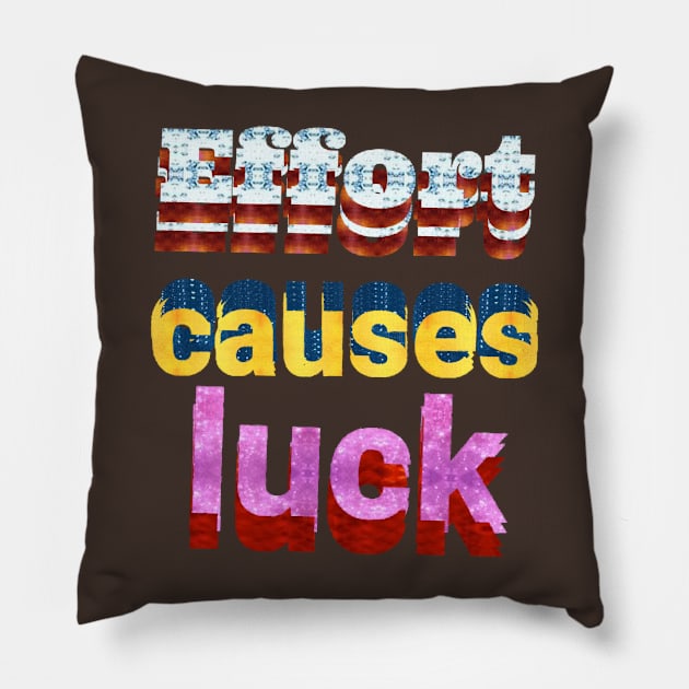 Luck test art design. Pillow by Dilhani