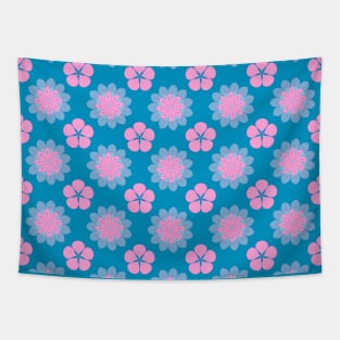 Abstract stylized floral seamless pattern Tapestry