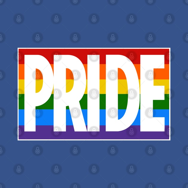 PRIDE. Celebrate Pride with this bold rainbow style logo by Off the Page