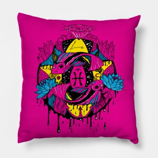 CMYK Mystic Pisces Motion Pillow