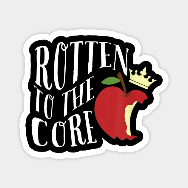 Rotten To The Core T Shirt Student Teacher Gift Magnet by Sharilyn Bars