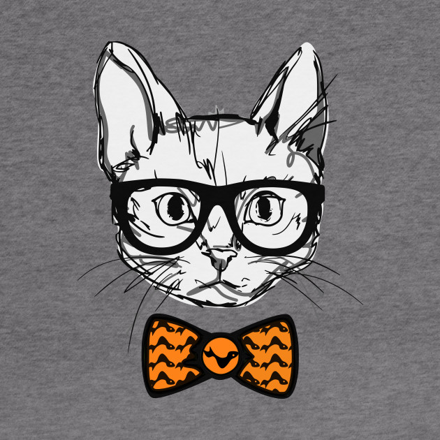 Cartoon Bowtie Cat Bowtie Cat Hoodie Teepublic