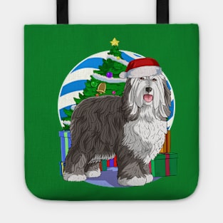 Bearded Collie Dog Christmas Tree Decoration Tote