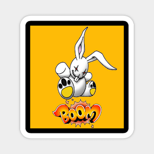 White Rabbit Nice Bkr Magnet