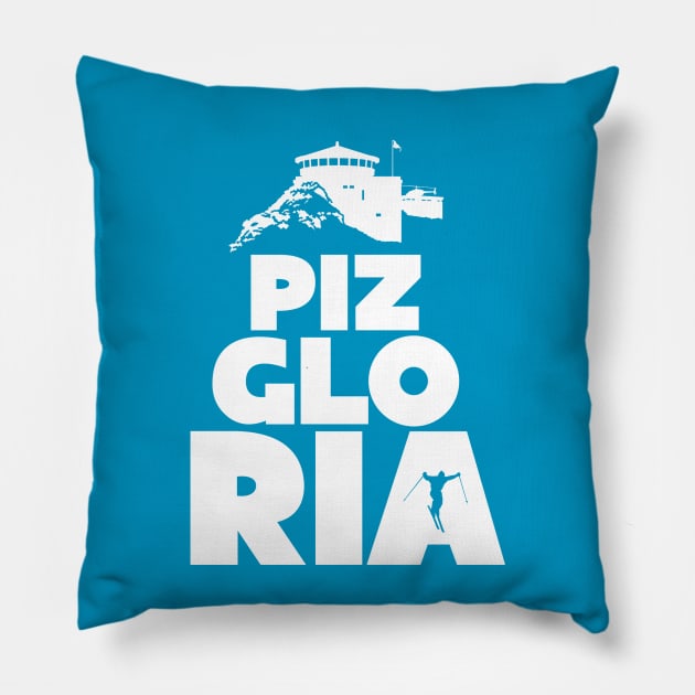 Piz Gloria Pillow by VectorVectoria