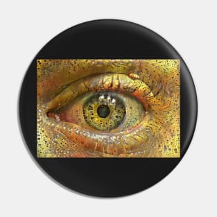 My Left Dreaming Eye Pin