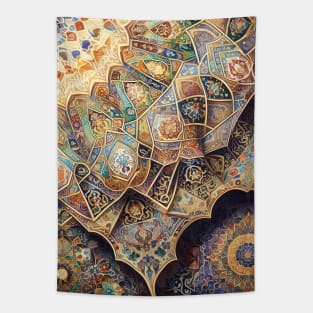 Islamic Grandeur Unveiled: Timeless Art, Floral Motifs, and Vibrant Ornaments Tapestry