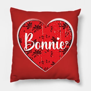 I Love Bonnie First Name I Heart Bonnie Pillow