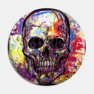 Splatter Skull Pin