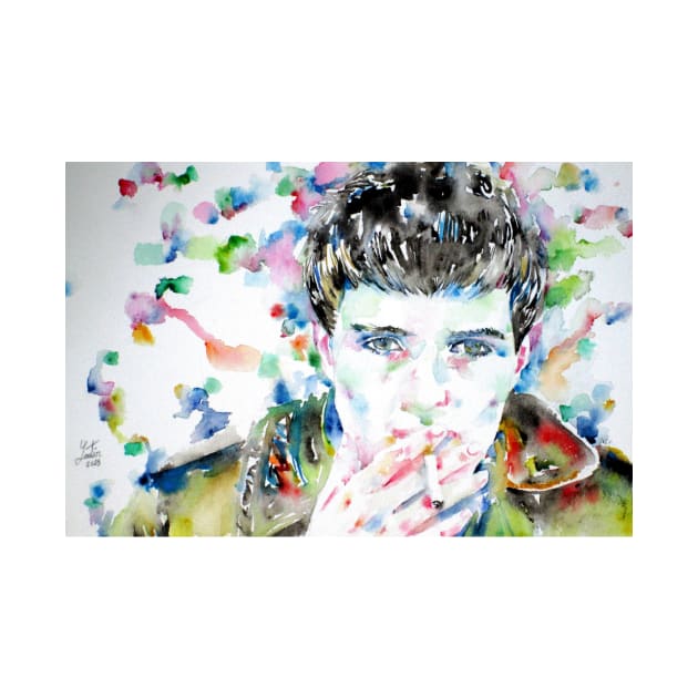 IAN CURTIS watercolor portrait .1 by lautir