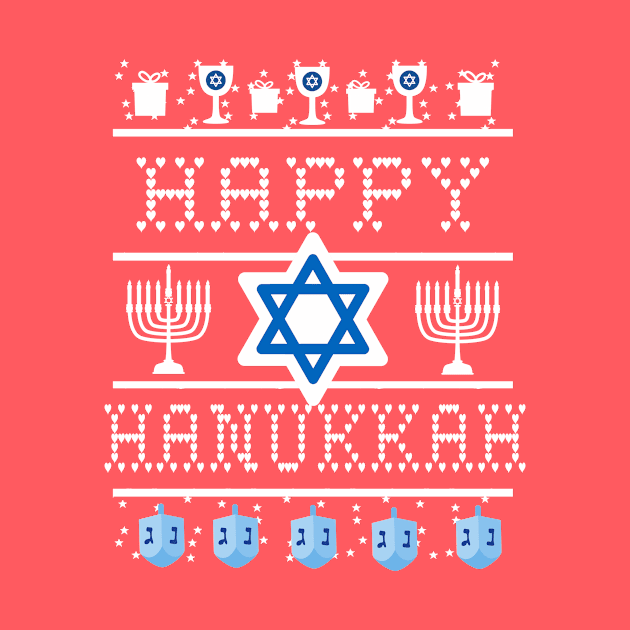 Ugly Holiday Sweater for Hanukkah by Scarebaby