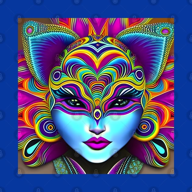 Catgirl DMTfied (9) - Trippy Psychedelic Art by TheThirdEye