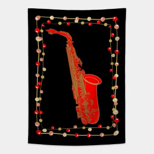 Christmas Saxophone Tapestry