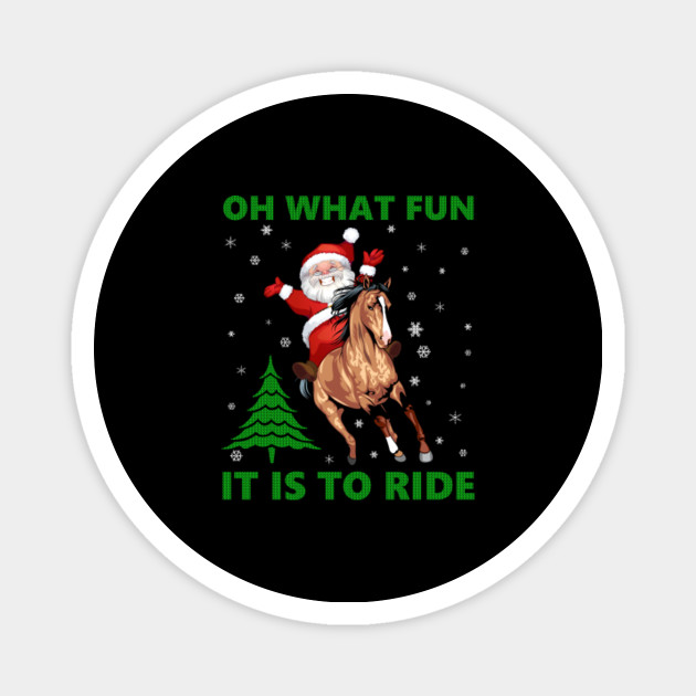 Funny Horse Rider Santa Claus Gifts Ugly Christmas Sweater Sweatshirt
