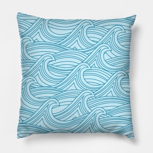 Blue Waves Pillow