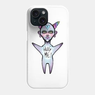 Cute Creature Unicorn Marshmallow- HUG ME! Phone Case