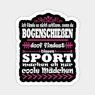 Bogenschießen Zielscheibe Mädchen Bogen Magnet