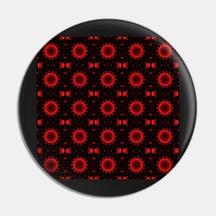 Ominous Red Kaleidoscope pattern (Seamless) 25 Pin