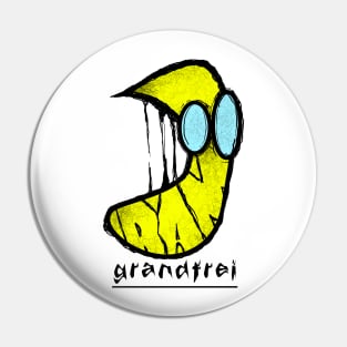 GRANDFREI Grafitti Banana with sunglases Pin