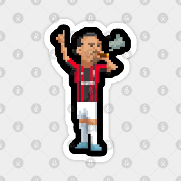 ibra smoke 8bit Magnet by Roti Kodok Art