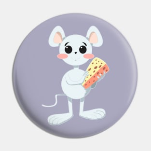 CUTE MOUSE WITH CHEESE Pin