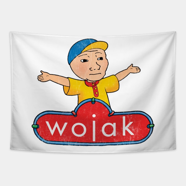 Chad Wojak Handsome Wojak - Wojak Meme - Tapestry