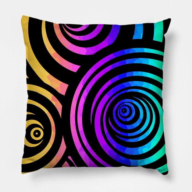 Color Whirl 3D Pillow by SartorisArt1